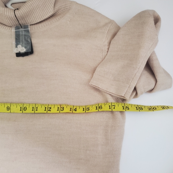 Stile Di Vita Women's 100% Merino Wool Sweater New With Tags Has SMALL FLAWS L. - Picture 5 of 12